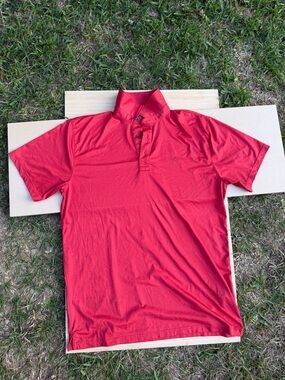 Ariat Men's Red Short-Sleeve Polo Shirt